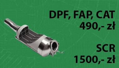 Regeneracja DPF, FAP, SCR